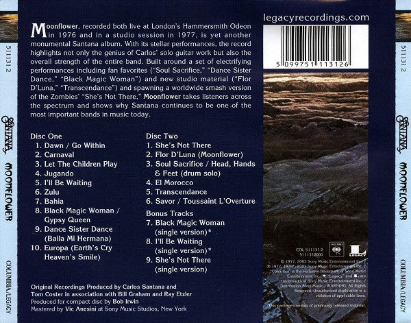 Santana - Moonflower (CD) - Discords.nl