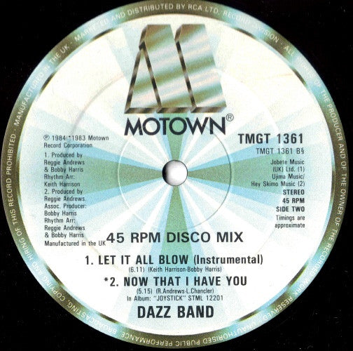 Dazz Band - Let It All Blow (Extended Version) (12" Tweedehands) - Discords.nl