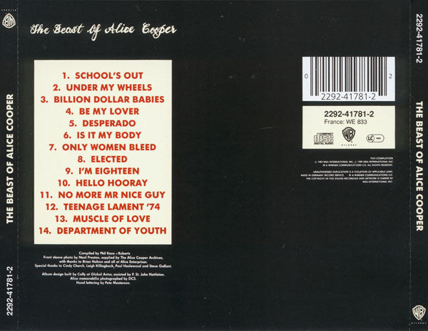 Alice Cooper - The Beast Of Alice Cooper (CD) - Discords.nl