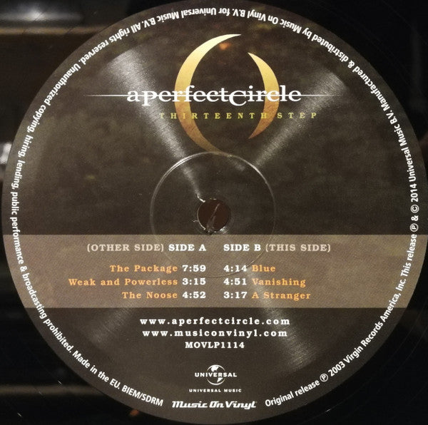 A Perfect Circle - A Perfect Circle - Thirteenth Step (LP) - Discords.nl
