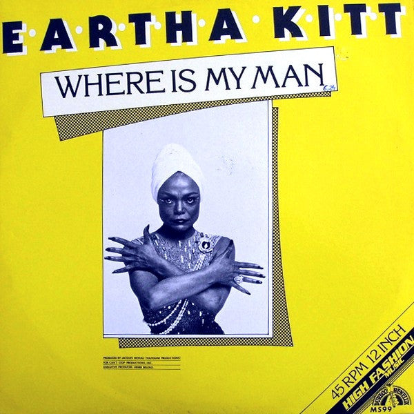 Eartha Kitt - Where Is My Man (12" Tweedehands) - Discords.nl
