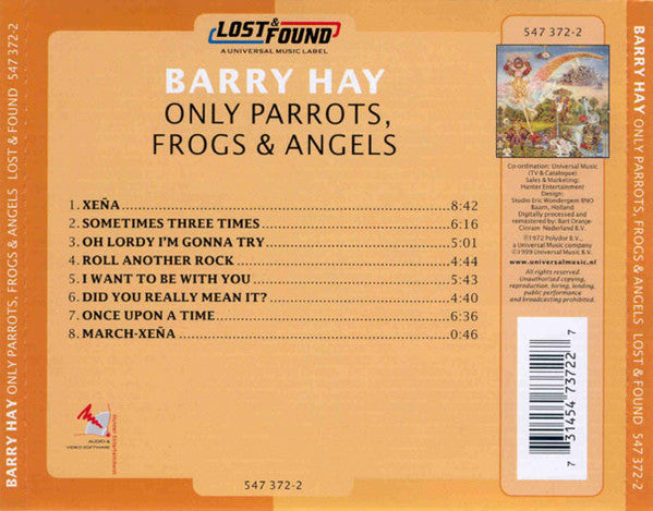 Barry Hay - Only Parrots, Frogs And Angels (CD) - Discords.nl