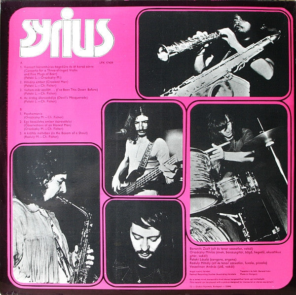 Syrius - Az Ördög Álarcosbálja = Devil's Masquerade (LP Tweedehands) - Discords.nl
