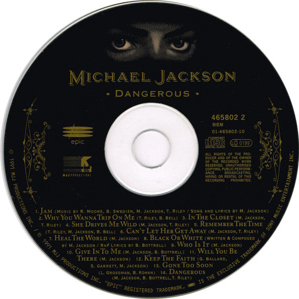 Michael Jackson - Dangerous (CD) - Discords.nl