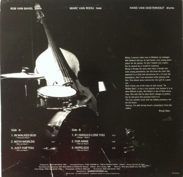 Rob Van Bavel Trio - Just For You (LP Tweedehands) - Discords.nl