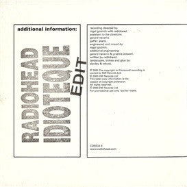 Radiohead - Idioteque (CD Tweedehands) - Discords.nl