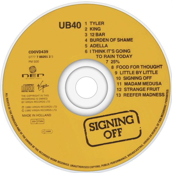 UB40 - Signing Off (CD Tweedehands) - Discords.nl