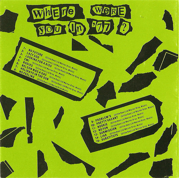 Sex Pistols - Where Were You In '77? (CD Tweedehands) - Discords.nl