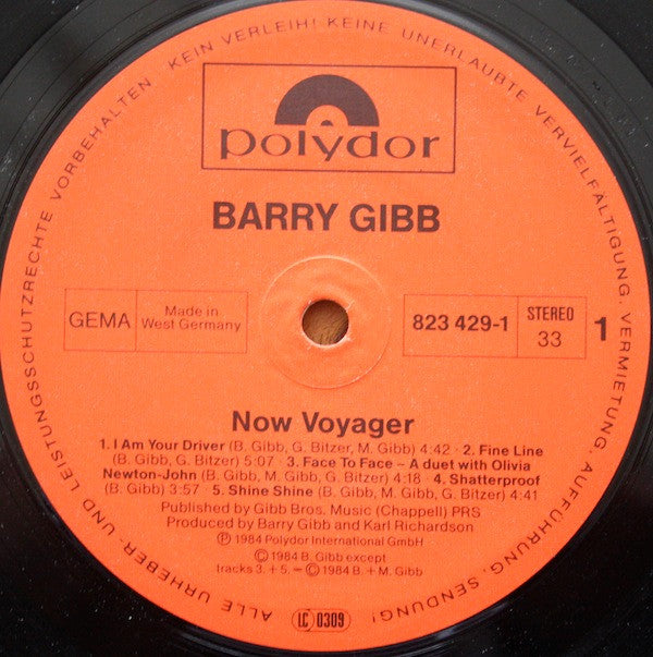 Barry Gibb - Now Voyager (LP Tweedehands) - Discords.nl