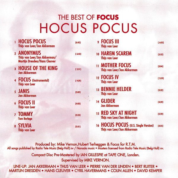 Focus (2) - The Best Of Focus Hocus Pocus (CD Tweedehands) - Discords.nl