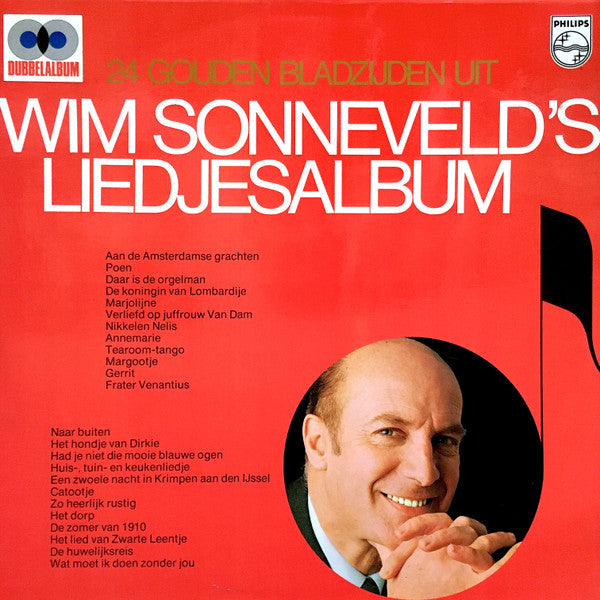Wim Sonneveld - 24 Gouden Bladzijden Uit Wim Sonneveld's Liedjesalbum (LP Tweedehands) - Discords.nl
