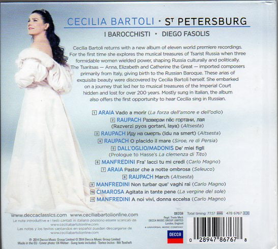 Cecilia Bartoli - St. Petersburg (CD Tweedehands) - Discords.nl