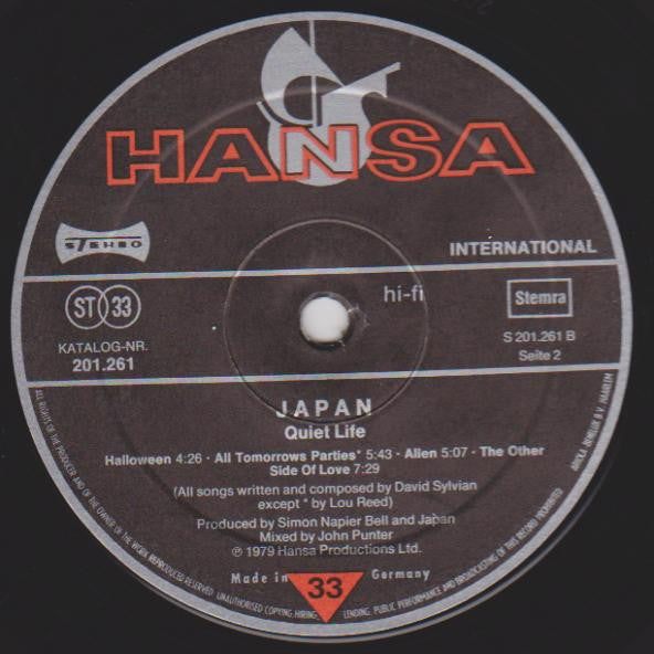 Japan - Quiet Life (LP Tweedehands) - Discords.nl