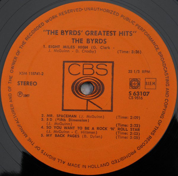 Byrds, The - The Byrds' Greatest Hits (LP Tweedehands) - Discords.nl