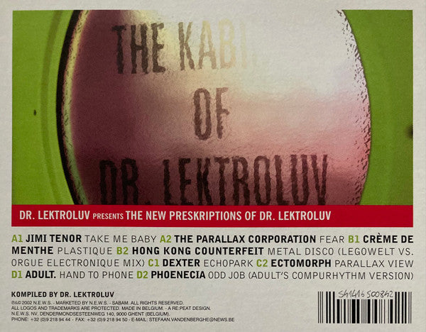 Dr. Lektroluv - The New Preskriptions Of Dr. Lektroluv (12" Tweedehands) - Discords.nl