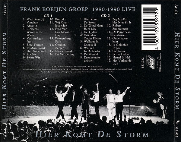 Frank Boeijen Groep - Hier Komt De Storm - Frank Boeijen Groep 1980-1990 Live (CD Tweedehands) - Discords.nl