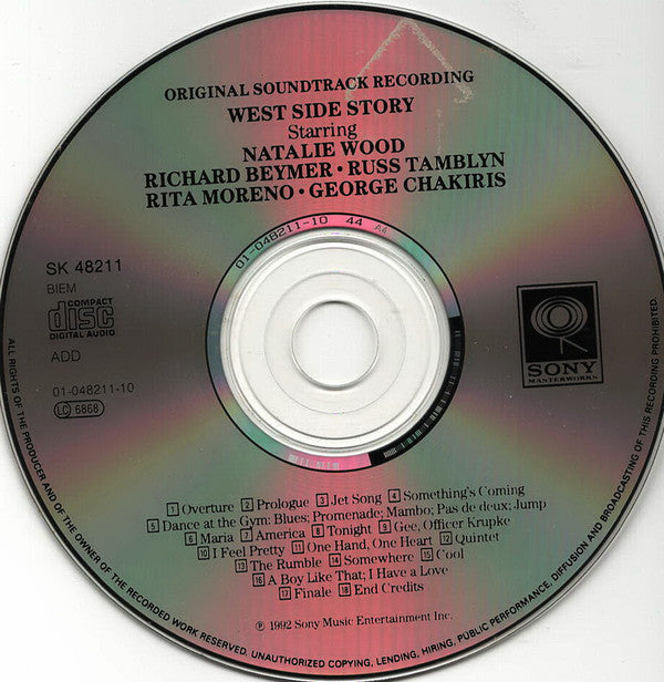 Leonard Bernstein - West Side Story (The Original Sound Track Recording) (CD Tweedehands) - Discords.nl