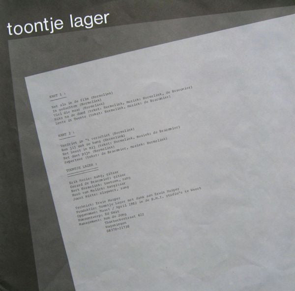 Toontje Lager - Er Op Of Er Onder (LP Tweedehands) - Discords.nl