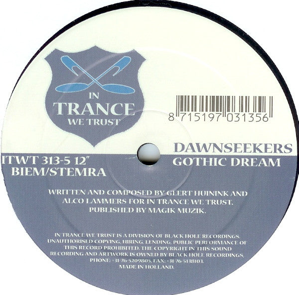 Dawnseekers - Gothic Dream / Twister / Neural Net (12" Tweedehands) - Discords.nl