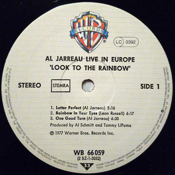 Al Jarreau - Look To The Rainbow - Live In Europe (LP Tweedehands) - Discords.nl
