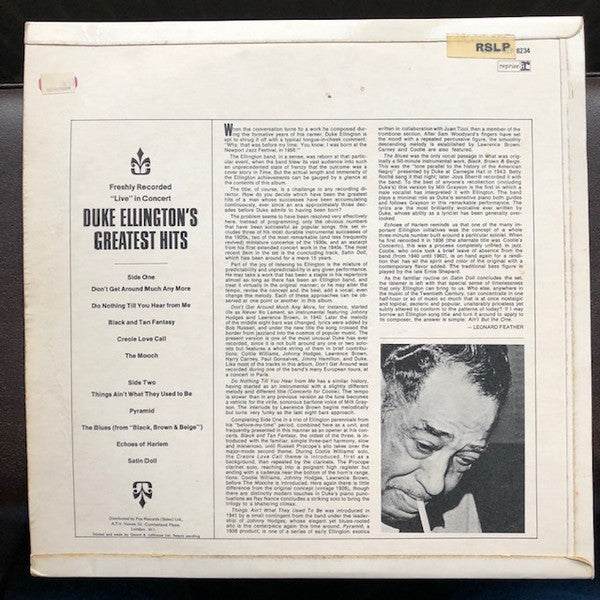 Duke Ellington - Duke Ellington's greatest hits (LP Tweedehands) - Discords.nl