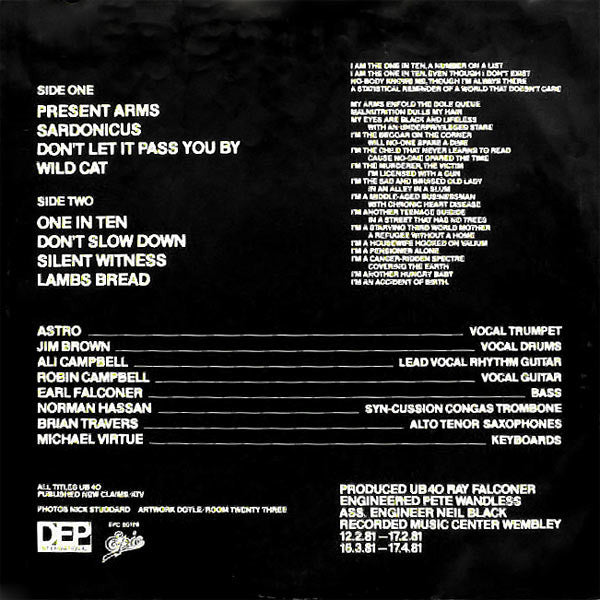 UB40 - Present Arms (LP Tweedehands) - Discords.nl