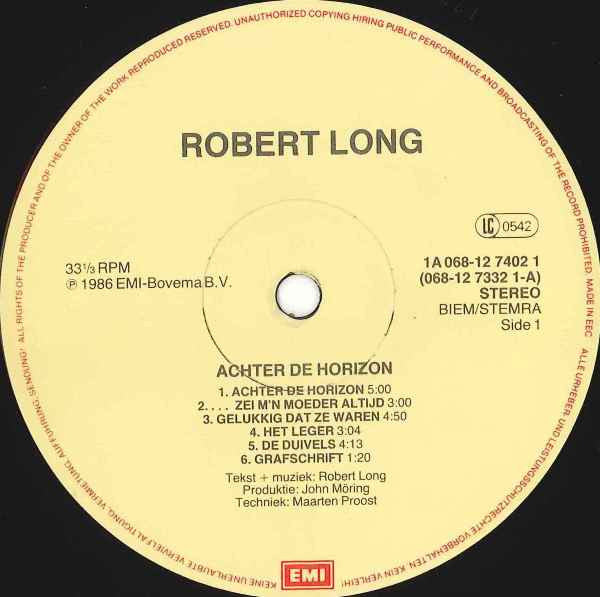 Robert Long - Achter De Horizon (LP Tweedehands)