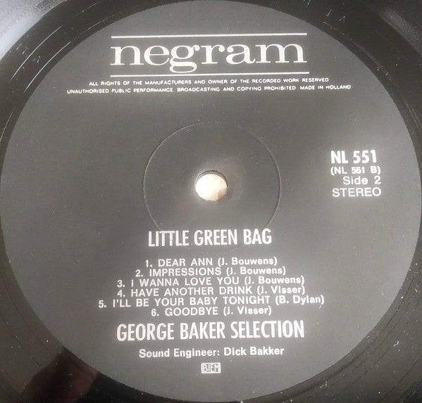 George Baker Selection - Little Green Bag (LP Tweedehands)