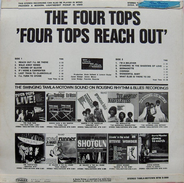 Four Tops - Four Tops Reach Out (LP Tweedehands) - Discords.nl