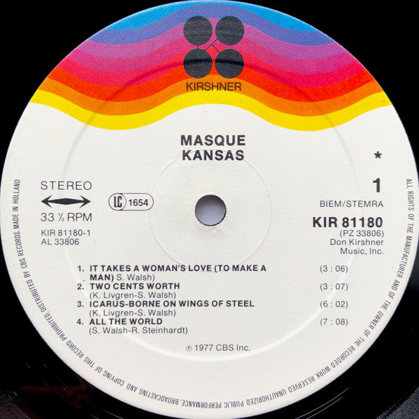 Kansas - Masque (LP Tweedehands)