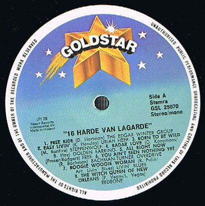 Various - 16 Harde Van Lagarde (LP Tweedehands)