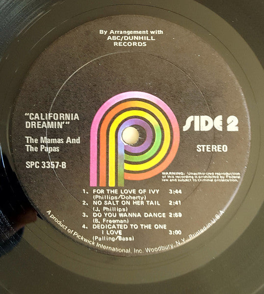 Mamas & The Papas, The - California Dreamin' (LP Tweedehands)