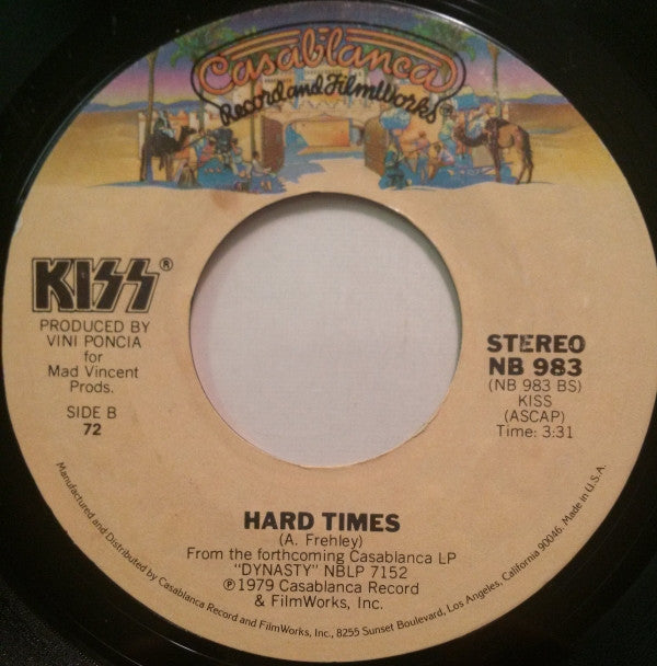 Kiss - I Was Made For Lovin' You / Hard Times (7-inch Tweedehands)