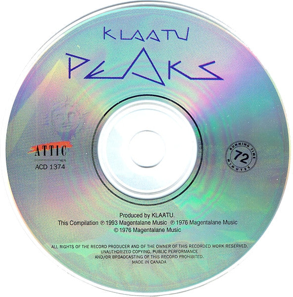 Klaatu - Peaks (CD)