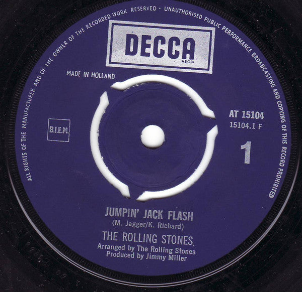 Rolling Stones, The - Jumpin' Jack Flash / Child Of The Moon (7-inch Tweedehands)