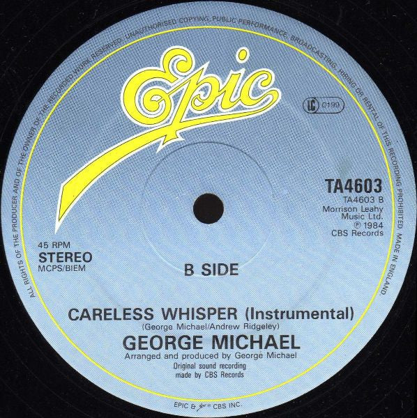 George Michael - Careless Whisper (12" Tweedehands)