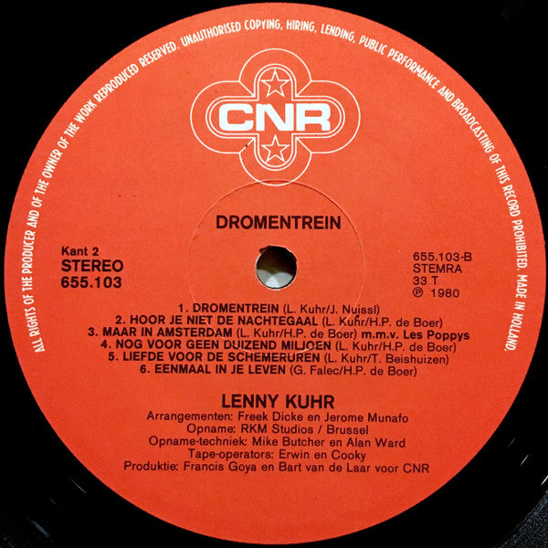 Lenny Kuhr - Dromentrein (LP Tweedehands) - Discords.nl