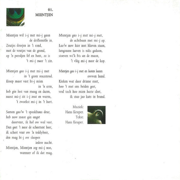 Boh Foi Toch - Veur Pauwen En Poeten (CD Tweedehands)