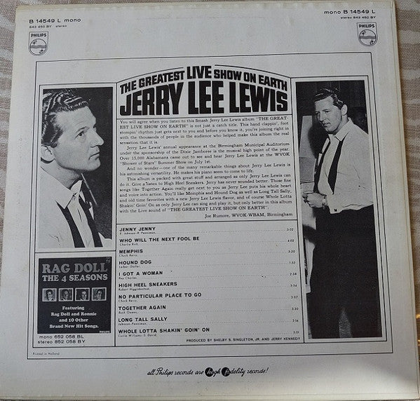 Jerry Lee Lewis - The Greatest Live Show On Earth (LP Tweedehands)