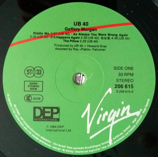 UB40 - Geffery Morgan... (LP Tweedehands)