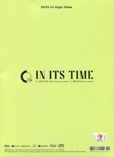 Oneus - In Its Time (CD Tweedehands)