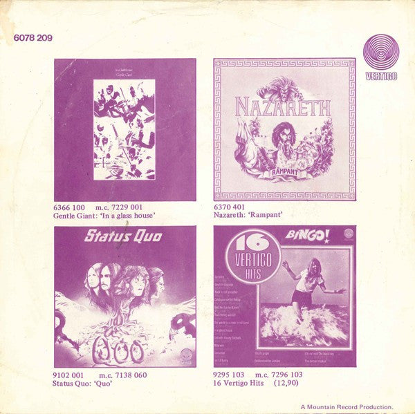 Nazareth (2) - Love Hurts / Down (7-inch Tweedehands)