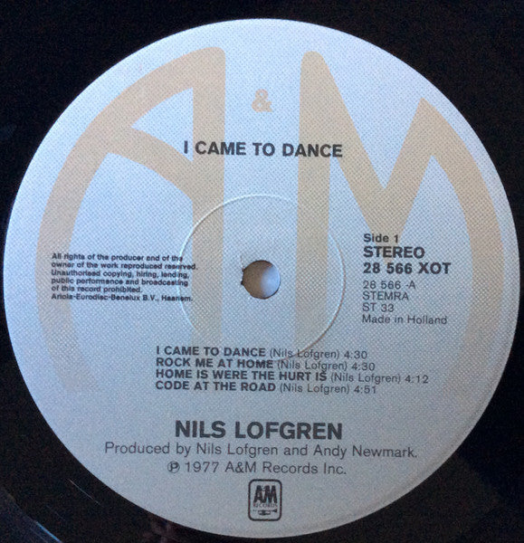 Nils Lofgren - I Came To Dance (LP Tweedehands)