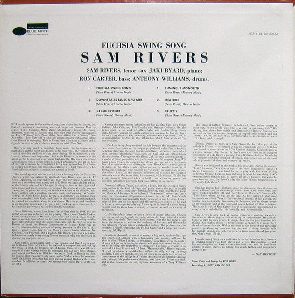 Sam Rivers - Fuchsia Swing Song (LP Tweedehands) - Discords.nl