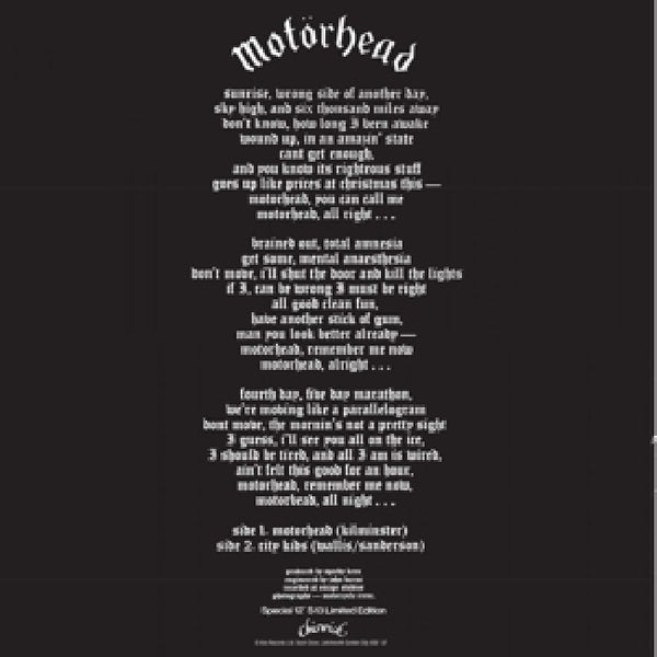 Motorhead - Motorhead / city kids (12-inch)