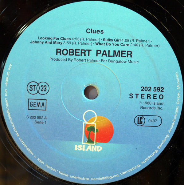 Robert Palmer - Clues (LP Tweedehands)