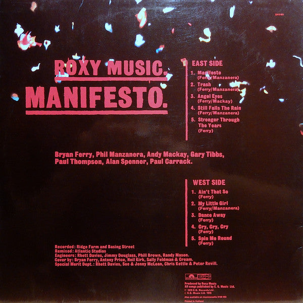 Roxy Music - Manifesto (LP Tweedehands)
