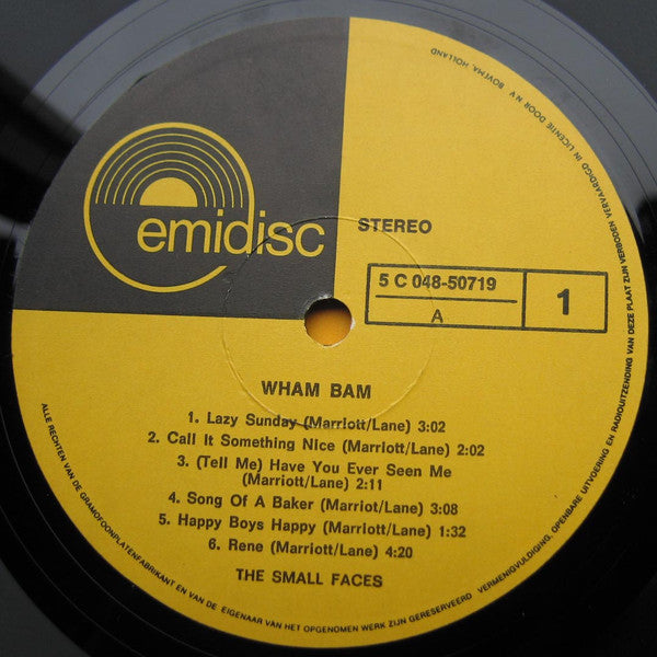 Small Faces - Wham Bam! (LP Tweedehands) - Discords.nl