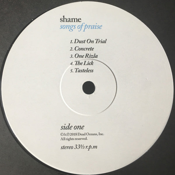 Shame - Shame - Songs Of Praise  (LP)