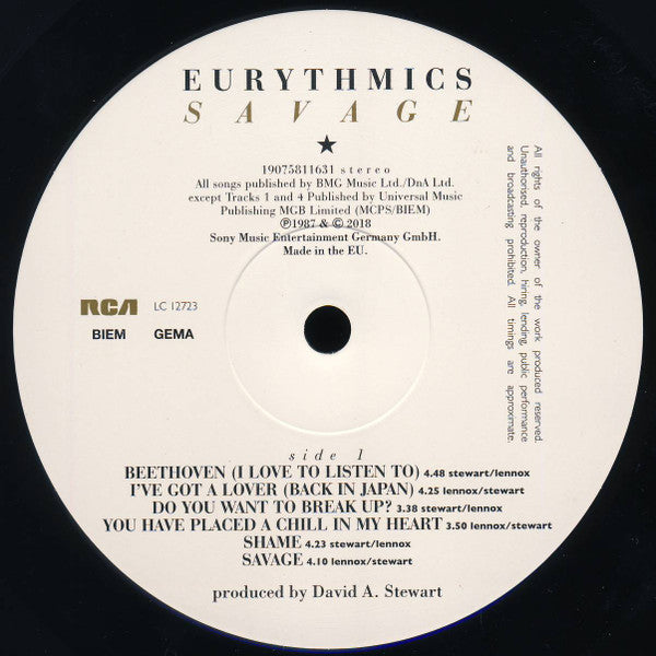 Eurythmics - Eurythmics - Savage  (LP) - Discords.nl